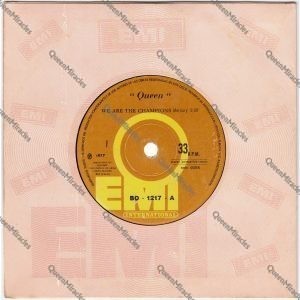 We Are The Champions (Bolivia 1977) 7" front